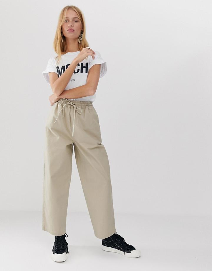 Asos Design Chino Jogger - Stone