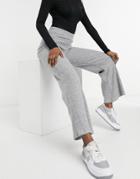 Pull & Bear Cozy Collection Flared Pants Set In Gray-grey