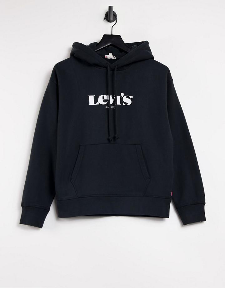 Levi's Standard Logo Hoodie In Black
