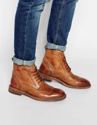 Kg By Kurt Geiger Brogue Boots - Tan