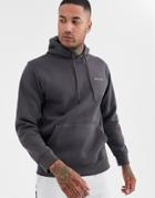 Nicce Hoodie With Chest Logo In Charcoal-gray