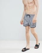 Night Addict Reflective Swim Shorts - Silver