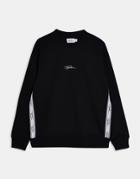 Topman Signature Tape Lounge Sweatshirt In Black