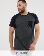 French Connection Plus Raglan T-shirt With Pocket-multi