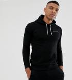 Good For Nothing Muscle Fit Hoodie In Black With Logo - Black
