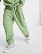 Asos Actual Coordinating Balloon Sweatpants In Pastel Green With Floral Print