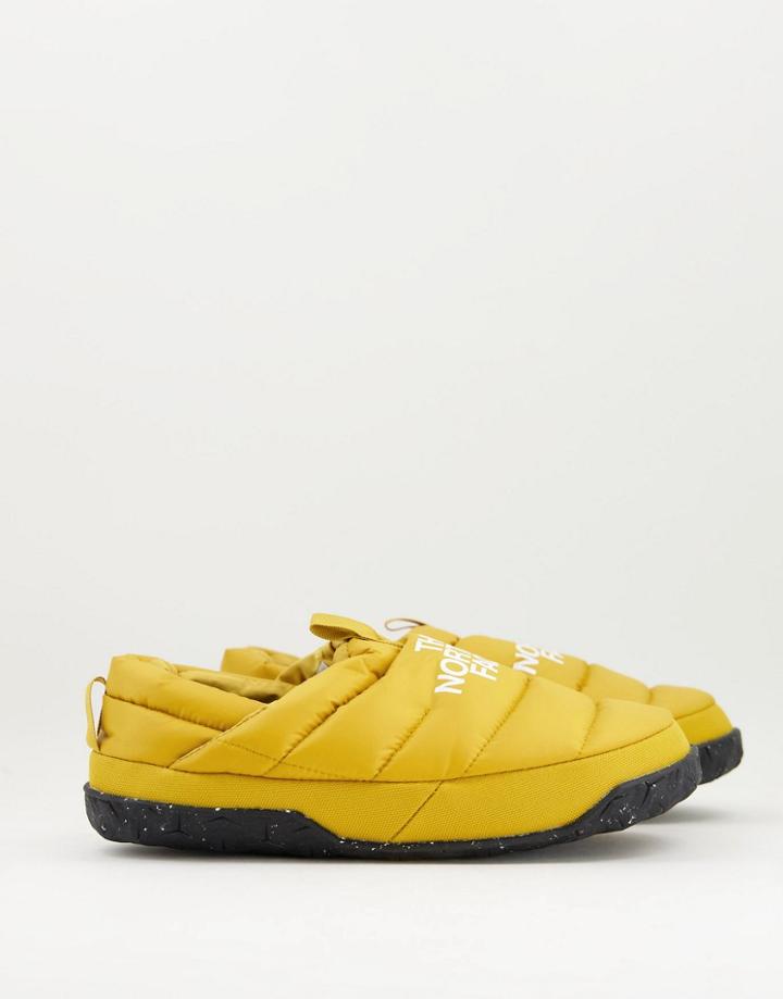 The North Face Nuptse Mules In Yellow
