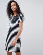 Vila Stripe Short Sleeve Dress - Multi