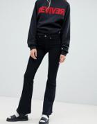Dr Denim Macy Flare Jean-black