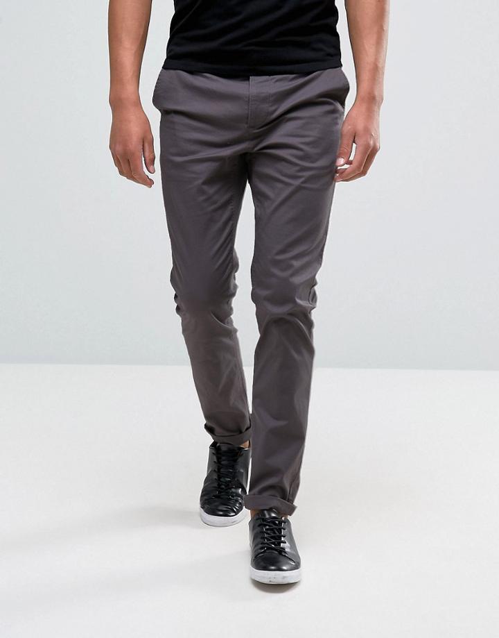 Asos Slim Chinos In Soft Purple - Purple