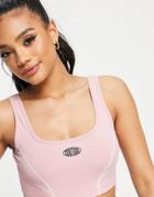 The Couture Club Signature Crop Tank In Pink Set