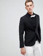 Only & Sons Skinny Tuxedo Jacket - Black