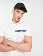 Armani Exchange Taping Detail Shirt In White