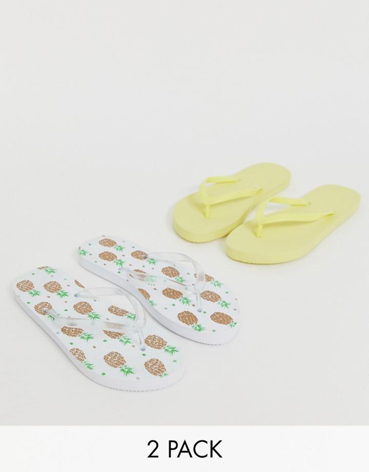 Truffle Collection Two Pack Flip Flops - Multi
