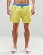 Hugo Boss Star Fish Swim Short In Yellow - Yellow