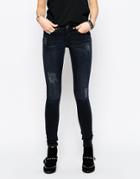 Blend She Nova Rachel Skinny Blue Black Jeans - Black Blue