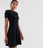 Asos Design Tall Ultimate Mini Tea Dress-black