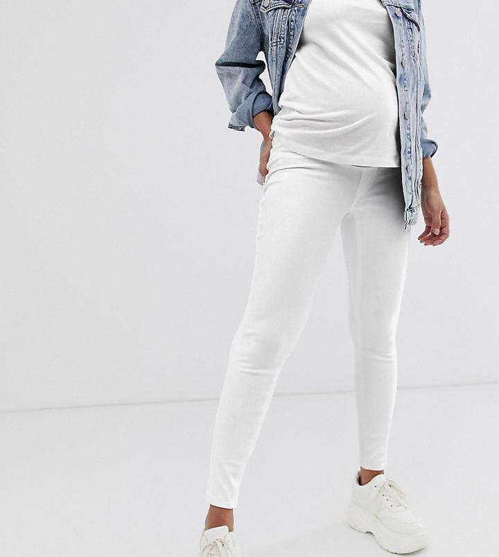 Spanx Mama Ankle Grazer Jean-ish Leggings-white