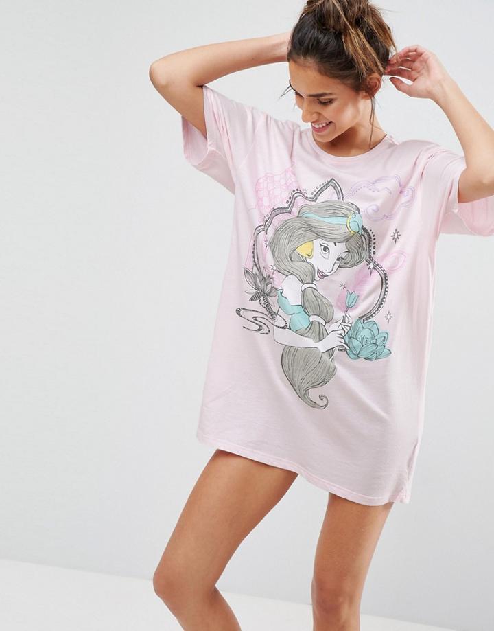 Asos Disney Princess Jasmine Sleep Tee - Multi