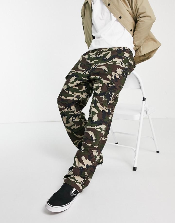 Dickies Eagle Bend Pants In Camo-green