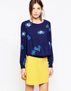See By Chloe Blouse In Star Print - Navy