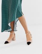 Oasis Pinted Shoes With Ankle Strap In Nude - Beige