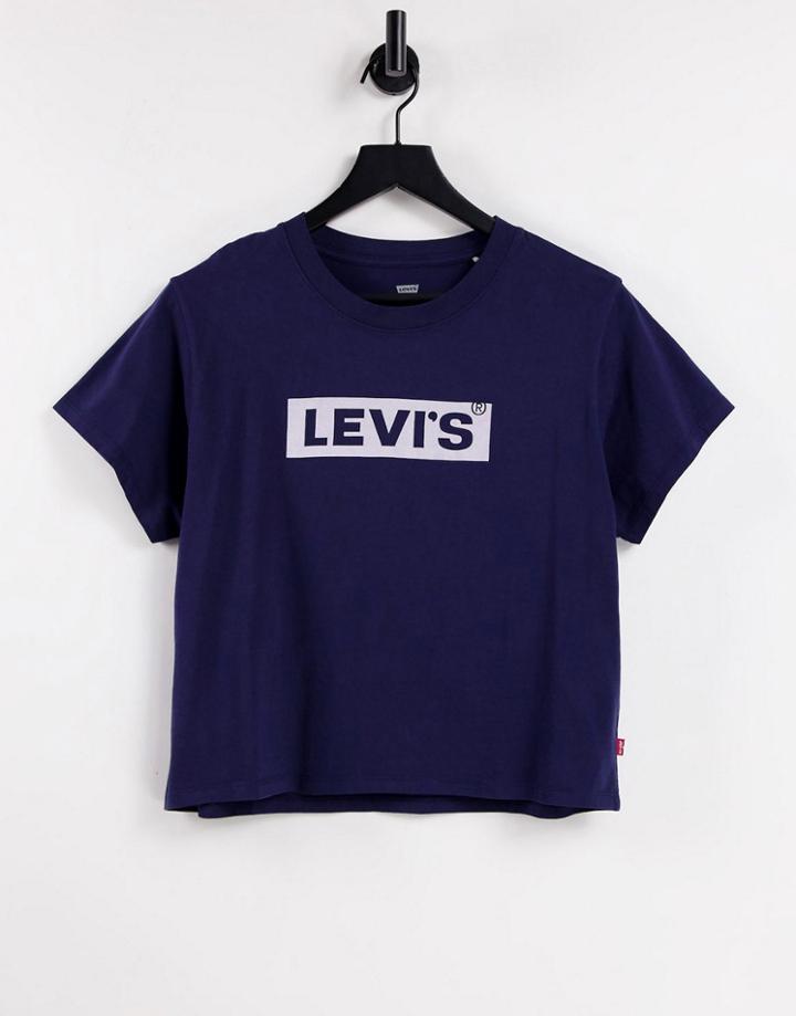 Levi's Varsity Logo T-shirt In Navy