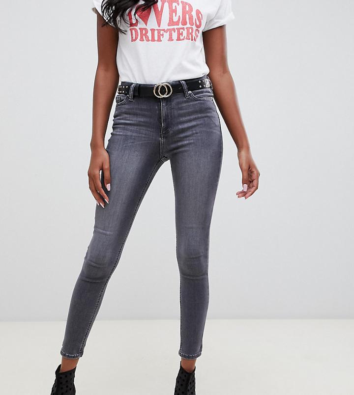 Miss Selfridge Skinny Jeans In Gray - Gray
