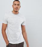 Burton Menswear Tall T-shirt In Ecru Stripe - Gray