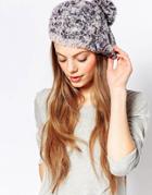 Pia Rossini Knitted Beanie Hat - Gray