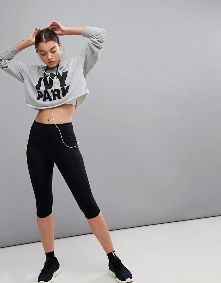 Ivy Park High Rise Capri Leggings - Black
