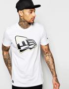 New Era T-shirt With Flag Logo - White