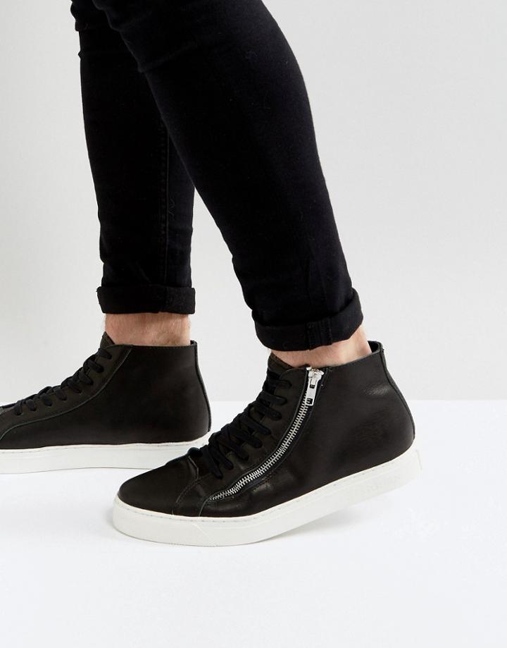 Religion Hi Maiden Sneakers In Black - Black