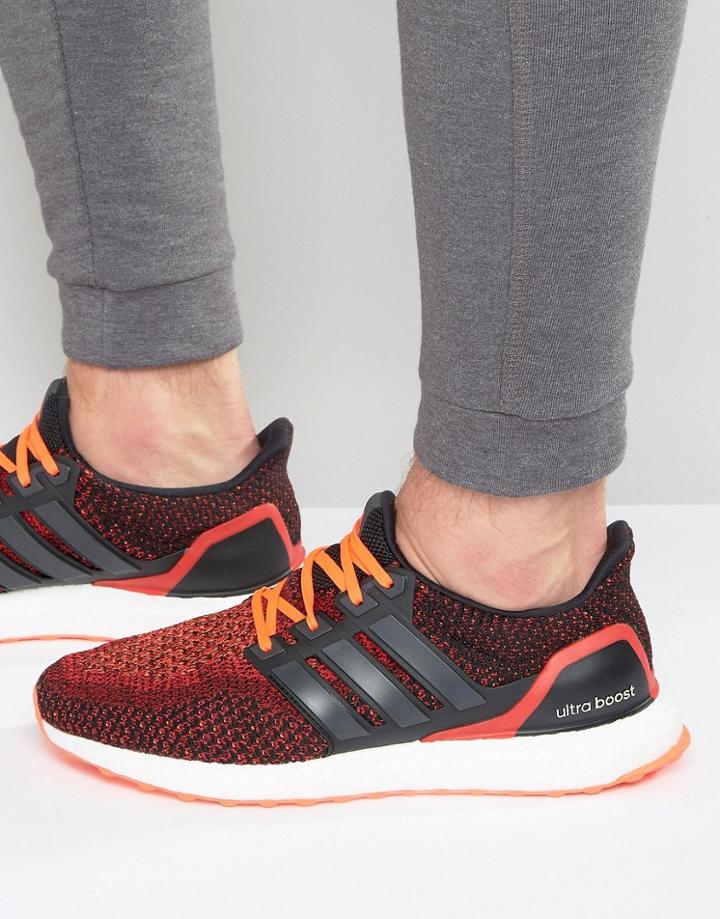 Adidas Originals Ultra Boost Sneakers In Red Aq5930 - Red