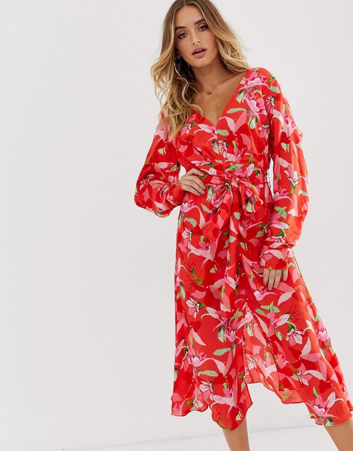 Talulah Daiquiri Floral Print Midi Dress