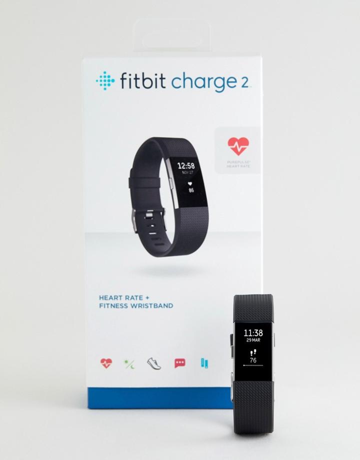 Fitbit Charge 2 Smart Watch In Black - Black