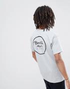 Brixton Wheeler T-shirt With Back Print In Gray - Gray