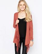 Only Madge Waterfall Cardigan - Marsala