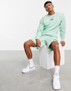 Fila Terrence Chest Logo Sweatshirt In Mint Green