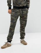 Antioch Skinny Fit Camo Joggers - Green
