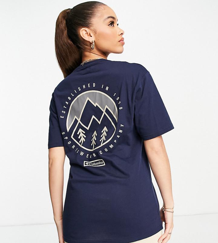 Columbia Tillamook T-shirt In Navy Exclusive At Asos