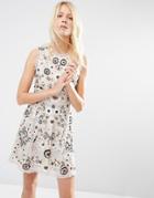 Needle & Thread Butterfly Embellished Prom Dress - Rose Beige