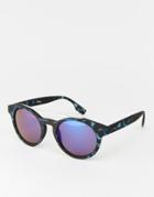 Jeepers Peepers Round Sunglasses In Blue Tort - Blue