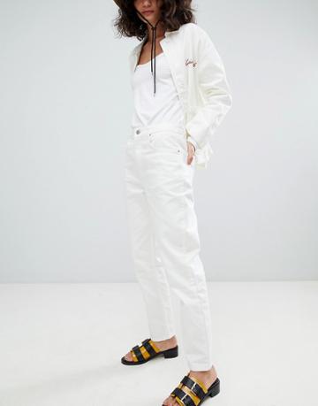 Uncivilised Mom Fit Jeans - Cream