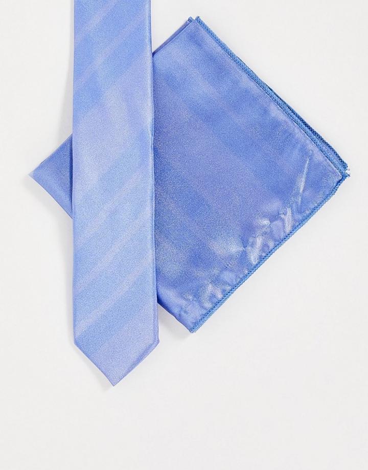 Bolongaro Trevor Tie & Pocket Square In Blue