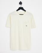 The North Face Heritage Patch Pocket T-shirt In Cream-gray