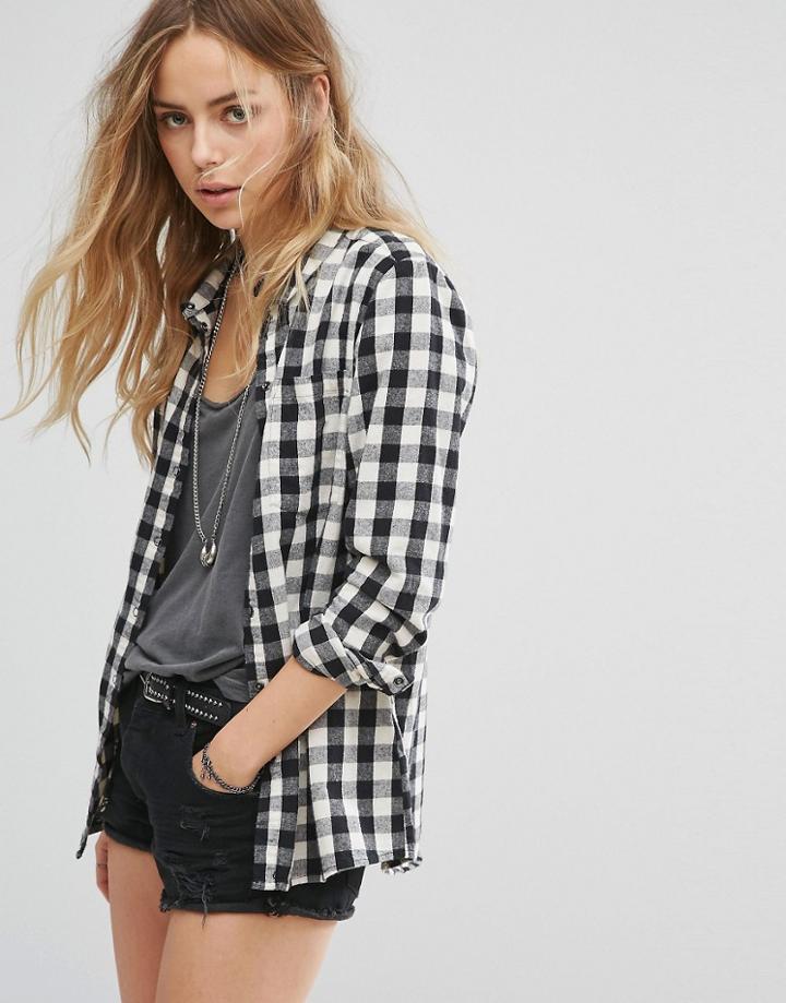 Minimum Checked Shirt - White