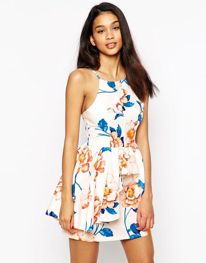 Wyldr Rosewood Dress In Floral Print - Floral