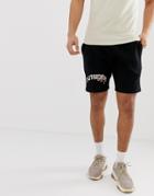 Asos Design Skinny Jersey Shorts With Snake Print In Black