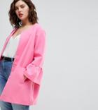 Junarose Fluted Sleeve Jacket - Pink